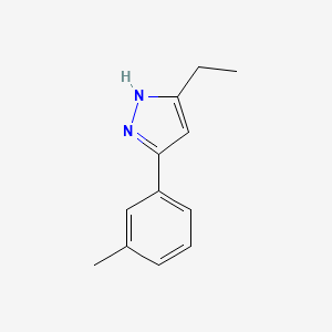 5-ethyl-3-(3-methylphenyl)-1H-pyrazole