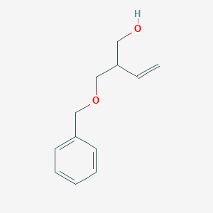 molecular formula C12H16O2 B13885147 2-[(Benzyloxy)methyl]but-3-en-1-ol CAS No. 87970-17-0