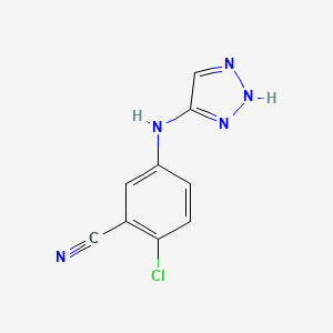 2-chloro-5-(2H-triazol-4-ylamino)benzonitrile