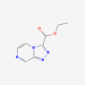 molecular formula C8H8N4O2 B1388519 Ethyl [1,2,4]triazolo[4,3-a]pyrazine-3-carboxylate CAS No. 723286-67-7