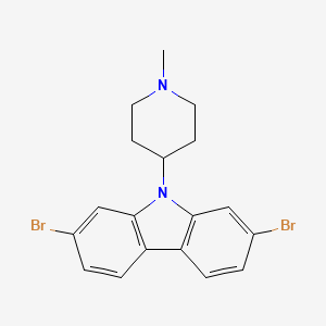 2,7-Dibromo-9-(1-methylpiperidin-4-yl)carbazole