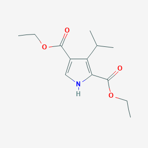 molecular formula C13H19NO4 B1388528 Diethyl 3-isopropyl-1H-pyrrole-2,4-dicarboxylate CAS No. 651744-38-6