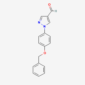 1-(4-(benzyloxy)phenyl)-1H-pyrazole-4-carbaldehyde