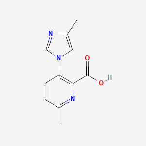 6-methyl-3-(4-methyl-1H-imidazol-1-yl)-2-pyridinecarboxylic acid