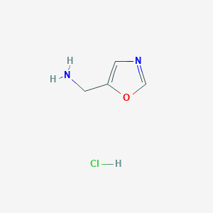 molecular formula C4H7ClN2O B1388535 Oxazol-5-ylmethanamine hydrochloride CAS No. 1196156-45-2