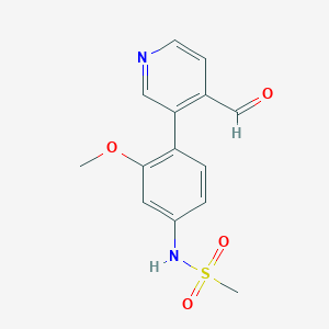 N-(4-(4-formylpyridin-3-yl)-3-methoxyphenyl)methanesulfonamide