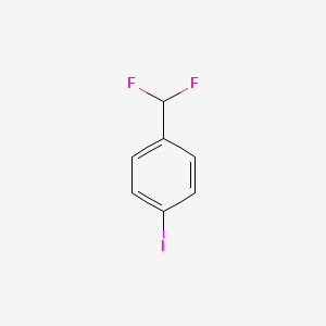 molecular formula C7H5F2I B1388539 1-(Difluoromethyl)-4-iodobenzene CAS No. 1214372-82-3