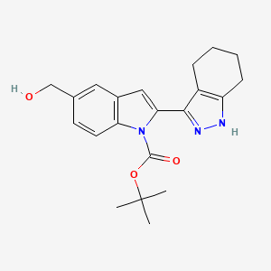 tert-butyl 5-(hydroxymethyl)-2-(4,5,6,7-tetrahydro-1H-indazol-3-yl)indole-1-carboxylate