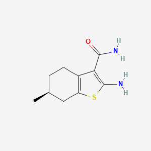 (6S)-2-amino-6-methyl-4,5,6,7-tetrahydro-1-benzothiophene-3-carboxamide