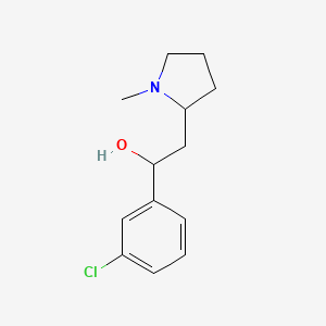 alpha-(3-Chlorophenyl)-1-methyl-2-pyrrolidineethanol