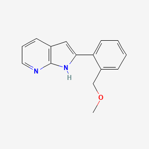 molecular formula C15H14N2O B13885465 2-(2-(methoxymethyl)phenyl)-1H-pyrrolo[2,3-b]pyridine 