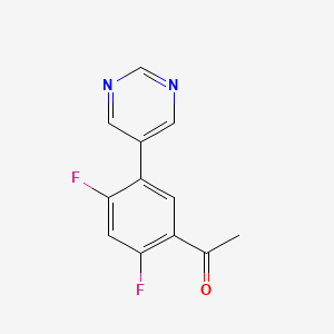 1-(2,4-Difluoro-5-(pyrimidin-5-yl)phenyl)ethanone