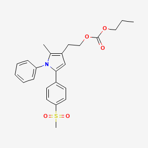 2-[2-Methyl-5-(4-methylsulfonylphenyl)-1-phenylpyrrol-3-yl]ethyl propyl carbonate