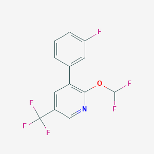 2-(Difluoromethoxy)-3-(3-fluorophenyl)-5-(trifluoromethyl)pyridine