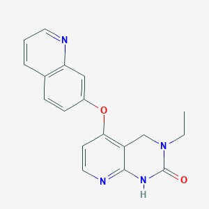 3-Ethyl-5-quinolin-7-yloxy-1,4-dihydropyrido[2,3-d]pyrimidin-2-one