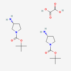 tert-butyl (3R)-3-aminopyrrolidine-1-carboxylate;hemi(oxalic acid)