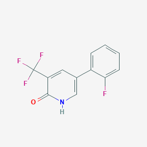 5-(2-Fluorophenyl)-3-(trifluoromethyl)pyridin-2-ol