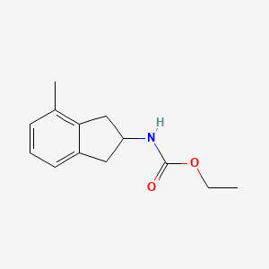 ethyl N-(4-methyl-2,3-dihydro-1H-inden-2-yl)carbamate