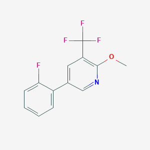5-(2-Fluorophenyl)-2-methoxy-3-(trifluoromethyl)pyridine