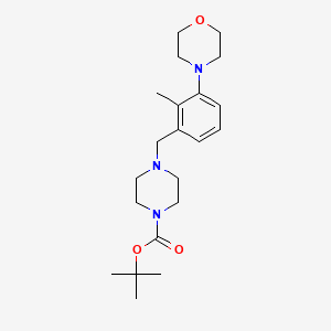 Tert-butyl 4-(2-methyl-3-morpholinobenzyl)piperazine-1-carboxylate