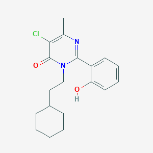 5-Chloro-3-(2-cyclohexylethyl)-2-(2-hydroxyphenyl)-6-methylpyrimidin-4-one