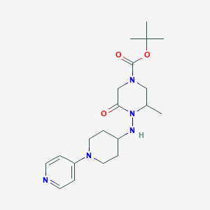 Tert-butyl 3-methyl-5-oxo-4-[(1-pyridin-4-ylpiperidin-4-yl)amino]piperazine-1-carboxylate