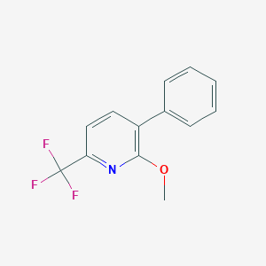 B1388577 2-Methoxy-3-phenyl-6-(trifluoromethyl)pyridine CAS No. 1214369-87-5