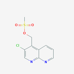 (3-Chloro-1,8-naphthyridin-4-yl)methyl methanesulfonate