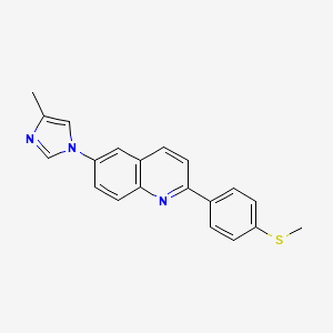 6-(4-Methylimidazol-1-yl)-2-(4-methylsulfanylphenyl)quinoline