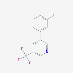 B1388580 3-(3-Fluorophenyl)-5-(trifluoromethyl)pyridine CAS No. 1214339-82-8