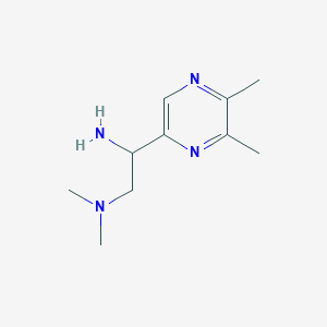 molecular formula C10H18N4 B13885808 1-(5,6-dimethylpyrazin-2-yl)-N',N'-dimethylethane-1,2-diamine 