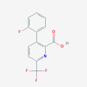 B1388583 3-(2-Fluorophenyl)-6-(trifluoromethyl)picolinic acid CAS No. 1214347-61-1