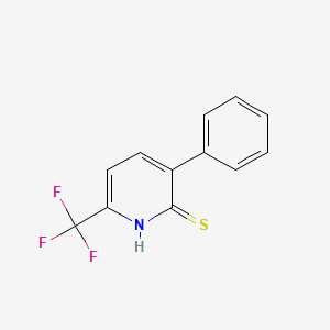 B1388586 2-Mercapto-3-phenyl-6-(trifluoromethyl)pyridine CAS No. 1214353-84-0