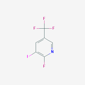 molecular formula C6H2F4IN B1388588 2-氟-3-碘-5-(三氟甲基)吡啶 CAS No. 1207845-81-5