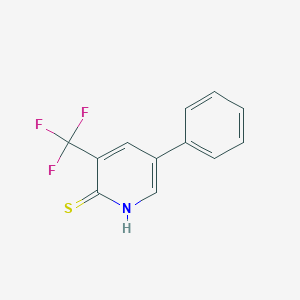 B1388593 2-Mercapto-5-phenyl-3-(trifluoromethyl)pyridine CAS No. 1214323-68-8