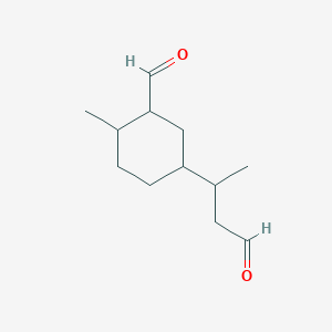 2-Methyl-5-(4-oxobutan-2-yl)cyclohexane-1-carbaldehyde