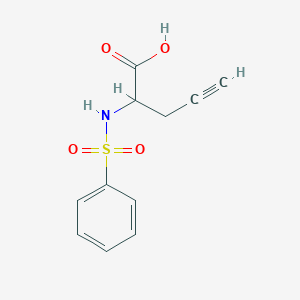 2-(Benzenesulfonamido)pent-4-ynoic acid