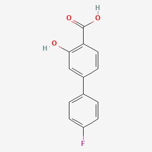 B1388599 4-(4-Fluorophenyl)-2-hydroxybenzoic acid CAS No. 67531-84-4