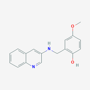 4-Methoxy-2-[(quinolin-3-ylamino)methyl]phenol