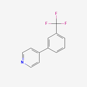molecular formula C12H8F3N B1388603 4-(3-(三氟甲基)苯基)吡啶 CAS No. 5957-98-2