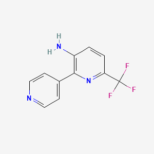 B1388604 2-(Pyridin-4-yl)-6-(trifluoromethyl)pyridin-3-amine CAS No. 1214337-25-3