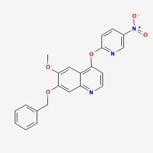 7-(Benzyloxy)-6-methoxy-4-(5-nitropyridin-2-yloxy)quinoline