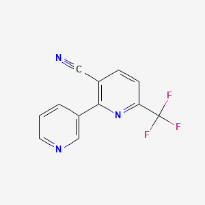 B1388609 2-(Pyridin-3-yl)-6-(trifluoromethyl)nicotinonitrile CAS No. 1214354-04-7