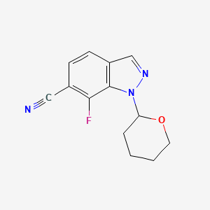 7-Fluoro-1-tetrahydropyran-2-yl-indazole-6-carbonitrile