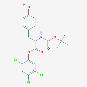 molecular formula C20H20Cl3NO5 B13886173 (2,4,5-Trichlorophenyl) 3-(4-hydroxyphenyl)-2-[(2-methylpropan-2-yl)oxycarbonylamino]propanoate 