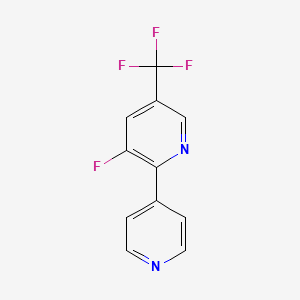 3-Fluoro-2-(pyridin-4-yl)-5-(trifluoromethyl)pyridine