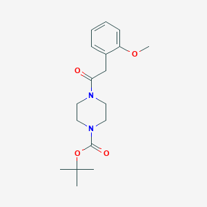 molecular formula C18H26N2O4 B13886192 Tert-butyl 4-[2-(2-methoxyphenyl)acetyl]piperazine-1-carboxylate 