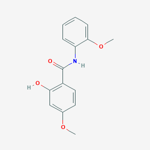 molecular formula C15H15NO4 B13886233 2-hydroxy-4-methoxy-N-(2-methoxyphenyl)benzamide 