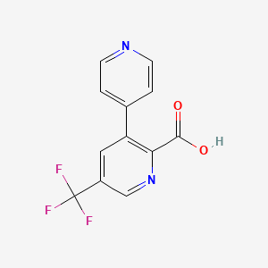 3-(Pyridin-4-yl)-5-(trifluoromethyl)picolinic acid