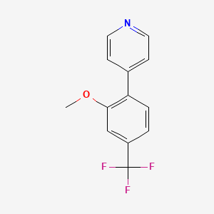 4-[2-Methoxy-4-(trifluoromethyl)phenyl]pyridine